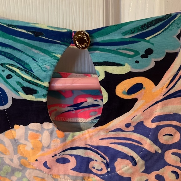 LILLY Pulitzer Waverly Top 3/4 Sleeve Multi All That She Wants Size XS - Picture 4 of 6